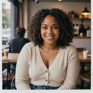 Tasha from Atlanta - Black woman trucker dating profile in Georgia coffee shop