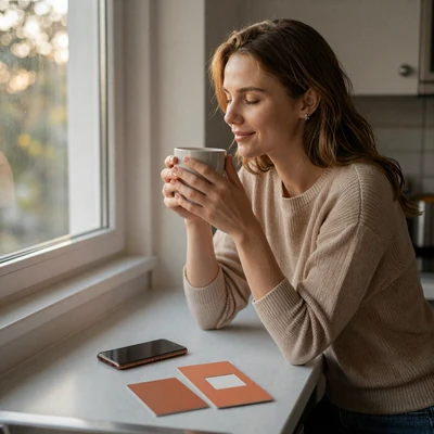 Maintaining relationships during long hauls - morning coffee video call