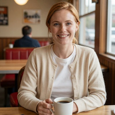 Hannah from Joliet - White woman trucker dating profile in Illinois Midwest diner