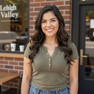 Brittany from Allentown - Latina CDL dating profile at Lehigh Valley coffee shop