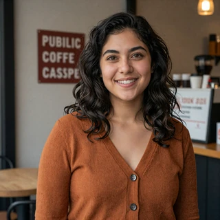 Hannah from Torrance at a casual diner booth - dating a truck driver in Los Angeles