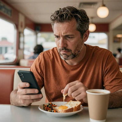 Why truckers struggle with traditional dating apps - driver on phone
