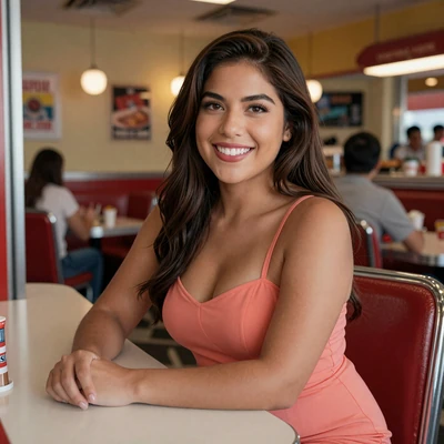 Yesenia from Miami - Latina woman trucker dating profile at Florida diner