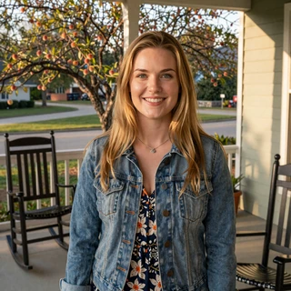 Hannah from Macon - White Southern woman dating a truck driver on Georgia porch