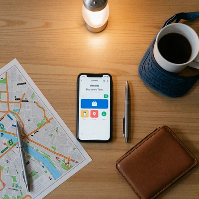Best dating apps for CDL drivers - comparison flat lay